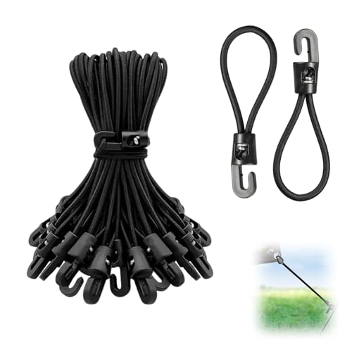 leruiyezs 25 Pièces Tendeur Bache Tendeurs Elastique avec Crochets Petit