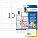 Produktbild HERMA 8018 Wetterfeste Folienetiketten transparent, 25 Blatt, 96 x 50,8 mm, 10 pro A4 Bogen, 250 Stück, selbstklebend, bedruckbar, glänzend, blanko Klebeetiketten Aufkleber aus Folie, durchsichtig