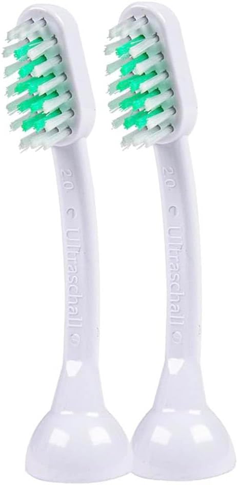 2 x A2 (M) Large Ultrasonic Attachment Brushes for Emmi®-Pet 1.0 & 2.0 Ultrasonic Toothbrush, Prevents Tartar, Fights Bad Breath & Gum Disease - Silent & No Scrubbing