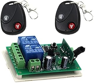 12V 2CH RF Wireless Remote Control Switch System 2 Transmitters and 1 Receiver for Applicance Garage Door SKU:5001