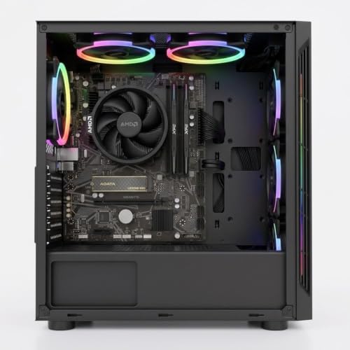 Lucky Owl PC Gamer Escritorio Procesador RYZEN 7 5700G/RAM 16GB/SSD 500GB/Tarjeta Madre A520M + Memoria USB Metalica 2.0. - Imagen 3