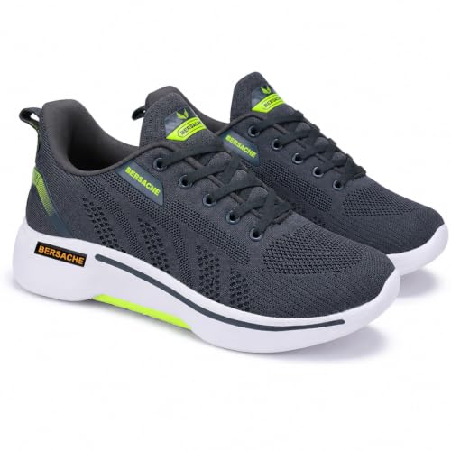 Image of BERSACHE Premium Sports,Gym, Trending, Stylish Running Shoes for Men (Blue)