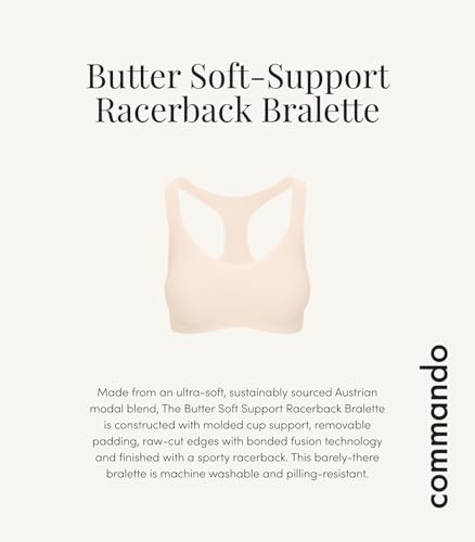 Image of commando Butter Soft-Support Racerback Bralette | Wireless Bra | Bonded Fusion Edges & Molded Cups