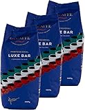 O'CCAFFÈ – Luxe Bar Intenso Espresso | 3 x 1 kg ganze Bohnen aus 100% Robusta | Kaffee aus extra langsamer Trommelröstung aus italienischem Familienbetrieb