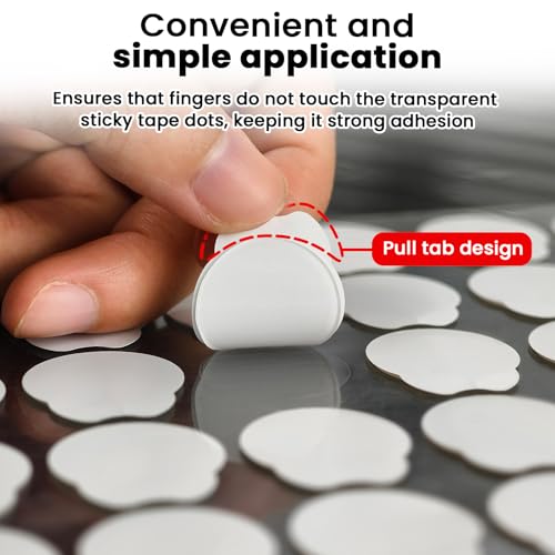 Image of Double Sided Sticky Tape Dots,Clear Strong Adhesive Tack for Walls, Balloon