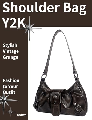 Vintage Purses For Women Small Shoulder Bag Mini Leather purse Y2K Hobo bags2