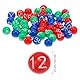 Garneck 49stücke Teiliges Von Nummerierten Tombola-Kugeln Aus Kunststoff Für Lustige Bingo Partyspiele Leicht Und Tragbar Spielzubehör Für Erwachsene