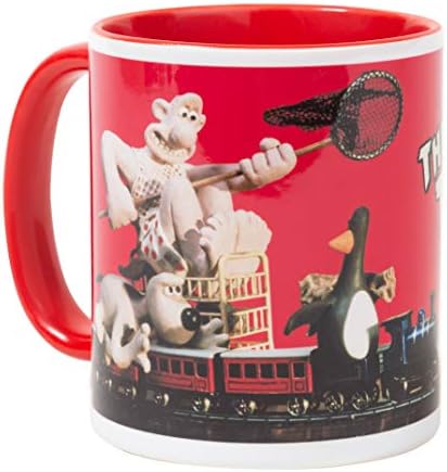 Wallace and Gromit The Wrong Trousers Red Handle Mug