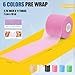 Pre Wrap Athletic Tape 6 Pack, 2.76 Inch x 11 Yards Foam Underwrap Bandage, Foam Underwrap Sports Tape for Ankle Wrist Knee Elbow Hair Soccer,