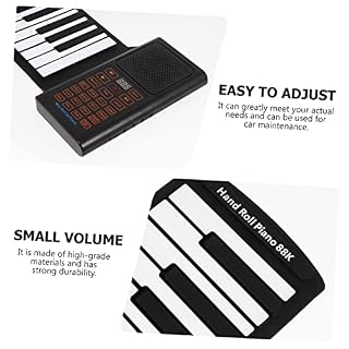 88 Rouleau De Piano Plier Le Piano Clavier De Piano Électrique Piano Pliant Piano Souple Clavier Pliant Piano à Clavier Doux Clavier Pour Les Enfants Black Gel De Silice TOYANDONA - Les Beatles, Paul McCartney, John Lennon, RIngo Starr, George Harrison 88 Rouleau De Piano Plier Le Piano Clavier De Piano Électrique Piano Pliant Piano Souple Clavier Pliant Piano à Clavier Doux Clavier Pour Les Enfants Black Gel De Silice TOYANDONA – Image 4