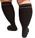 MICODEMA Compression Socks Wide Calf - for Thick Calves with Ankle and Arch Support | Firm Gradient Pressure 28 mmHg Knee High Plus Size Premium Stocking | Comfortable Cotton with Padded Soles. XWide