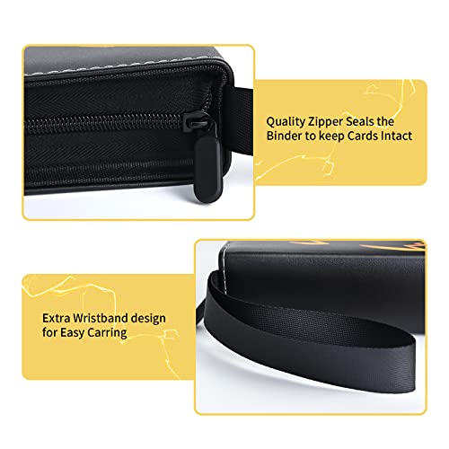 Foldermax Trading Card 9-Pocket Card Binder For Pokemon 900 Cards Games Collection 50 Removable Sleeves Baseball Card Sports Trading Card Binder #TOP2