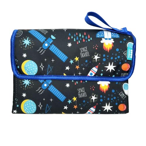 Trocador Fraldas Bebe Portátil com alça PLANETAS - do Rn a 3 anos...