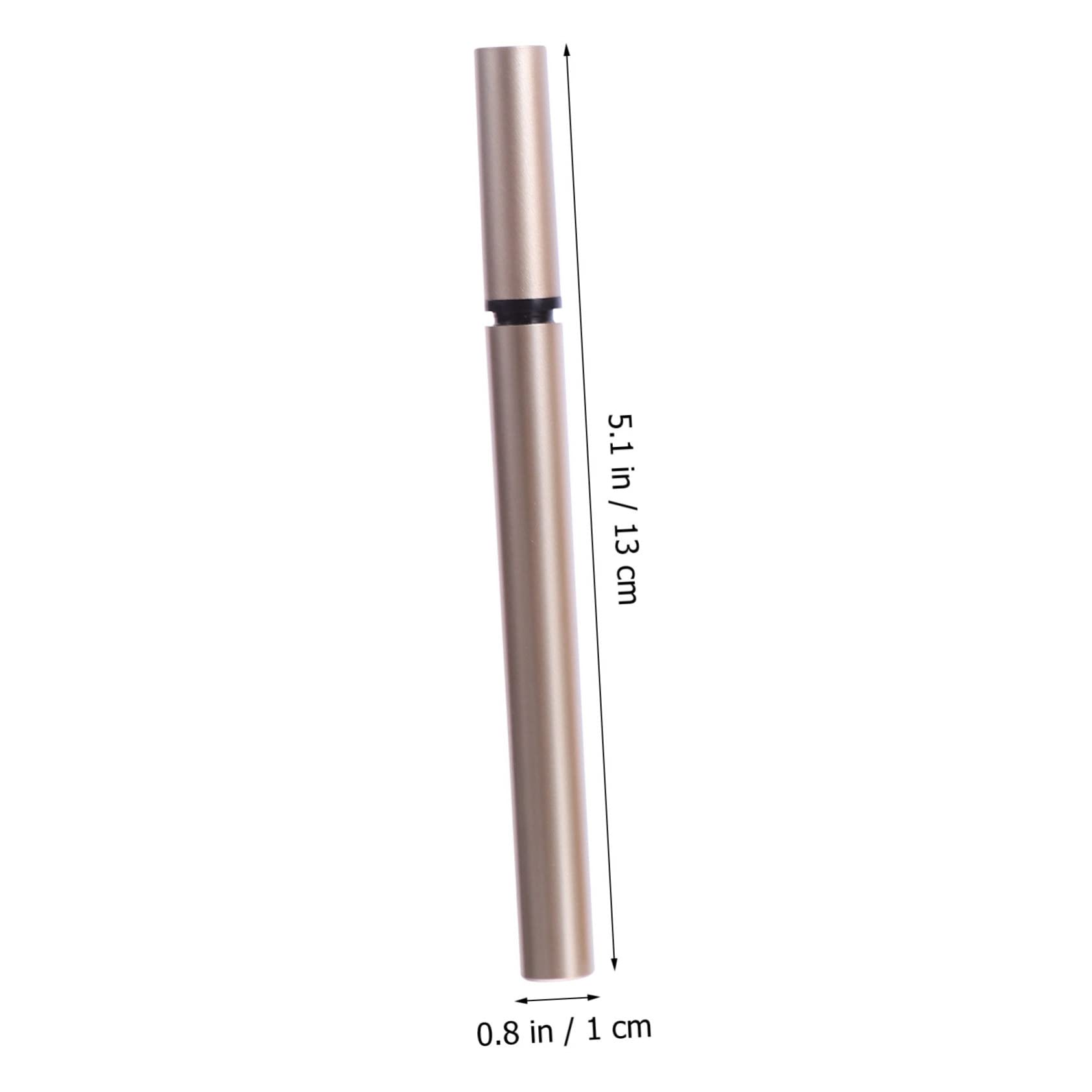 Cabilock 5 Unidades 1 Ml Tubo de Delineador de Ojos Vacío Recargable, Envase Plástico para Delineador Líquido DIY, Dorado