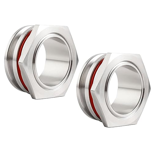 Hertl O310-SS304 DN40=1 1/2" Accessories,(Pack Of 2) Bulkhead Compression Fitting 1.5 Tri-Clamp, Seamless, Stainless Steel Homebrew Boiler thumb #1