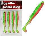 Wild Devil Baits Zander Scout Gummifisch Shad Zanderköder (Electric Chicken, 12,5cm)