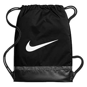 Nike Brasilia Gym Sack Drawstring Bag – Black, Medium