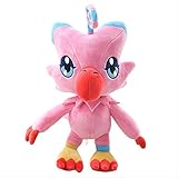 qwermz Giocattoli Di Peluche - 30cm Digimon Piyomon Pink Doll Bird Cartoon Figure Stuffed Animals Kids