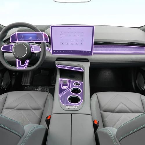 Film PPF Zeekr 001 2021-2024 protection console centrale de voiture et écran LCD