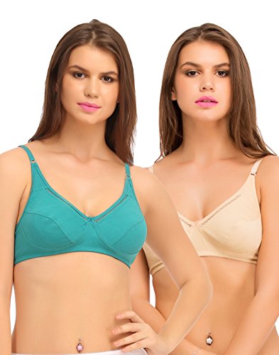 Image of Clovia Women's Pack of 2 Non Padded Full Coverage Bra