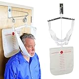 FabTrac Over The Door Cervical Neck Traction and Posture Correcting Device with Head Halter, at Home Back and Neck Stretcher for Physical Therapy