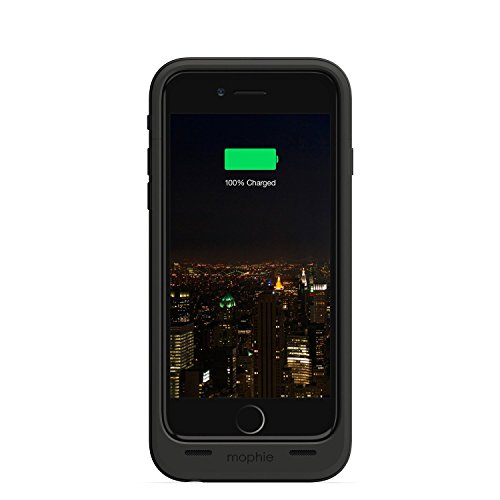 mophie juice pack Air - Slim Protective Mobile Battery Case for Apple iPhone 6 and iPhone 6s - Black