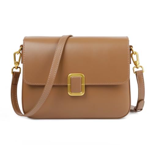 Image of Genuine Leather Crossbody Shoulder Handbag Purses Bags for Women