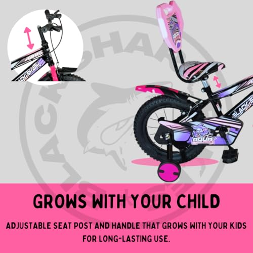 Image of BLACK SHARK Aqua Bikes for Kids Bike Brake | Bicycle for Boys & Girls | Frame | 90% Pre-Assembled |