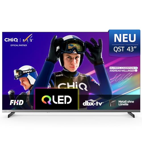 CHIQ 43 Zoll (108cm) Smart TV, Full HD QLED Google...