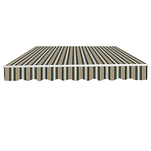 Greenbay Multi-stripe Garden Patio Awning Canopy Sun Shade Shelter Replacement Fabric - 3M x 2.5M