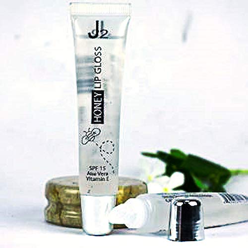 J2 Honey Lip Gloss, clear with SPF 15, Aloe Vera and Vitamin E