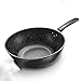 SLCHJXS Maifan Stone Wok Non- Stick Pan Household Pan Iron Wok No Oily Smoke Cooking Pot with Induction Cooker Gas Stove General Skillet (Color : 30 cm with lid) (32 cm Without Cover)