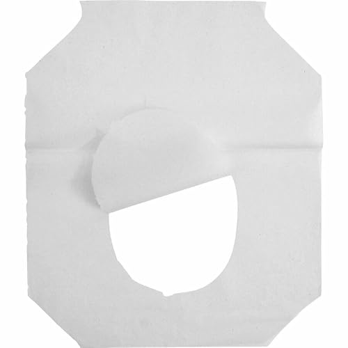 Genuine Joe Toilet Seat Covers, Half-Fold, White, 250/Pack, 4 Count