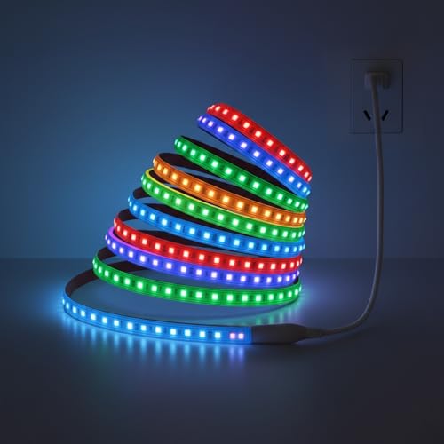 Image of 5 Meter Waterproof LED Strip Light Multicolor | RGB LED Rope Light, Waterproof Strip Light, Party Decoration Lights, Diwali Christmas Lighting, Indoor Outdoor Decor
