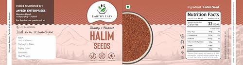 Image of Earthy Eats Halim Seeds 400 G| Garden Cress Seeds | Edible Seeds for Cooking and Baking | Traditional Indian Ingredient | Small, Nutty-Flavored Seeds for Various Culinary Uses