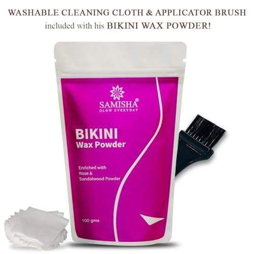 Image of Bikini Wax Powder for Women | Hair Removal Powder for Women Bikini Area | Body Wax Powder for Women | Smooth & Clean Hair Removal for Bikini Line and Body | Easy to Use Wax Powder - 100 g (Pack of 1)