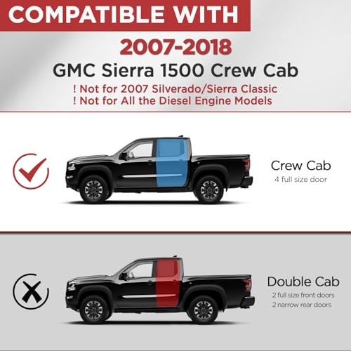 Estribos para GMC Sierra 1500 2007-2018 Acero Inoxidable miniatura 2