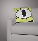 Gravity Falls Bill Cipher Eye Crochet Decorative Pillow