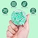 DYRDM Magnetic Fidget Sphere 12 PCS, 200+ Combinations with Magnet Blocks, Magnetic Fidget Toys, Sensory Balls Desk Toys for Adults & Teens 14+, Stress Relief Gift, Stocking Stuffers Green