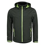 Dieses Produkt besteht aus praktischem Softshell. Das multifunktionale Material ist leicht und elastisch sowie winddicht, wasserdicht und atmungsaktiv.