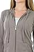 ToBeInStyle Women’s Cotton Lightweight Long Sleeve Hoodie Pullover or Full Zip Jacket w/Kangaroo Pocket