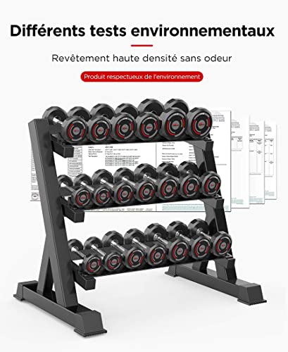 Support pour Haltères Ajustables YOLEO Rack Robustesse Pro 500KG - 7