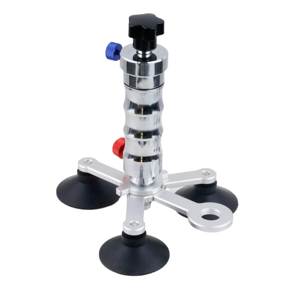 Bomba de vacío para reparación de parabrisas, herramienta de reparación de grietas de parabrisas de coche de acero inoxidable, soporte de reparación de virutas de vidrio para reparación de vidrio para