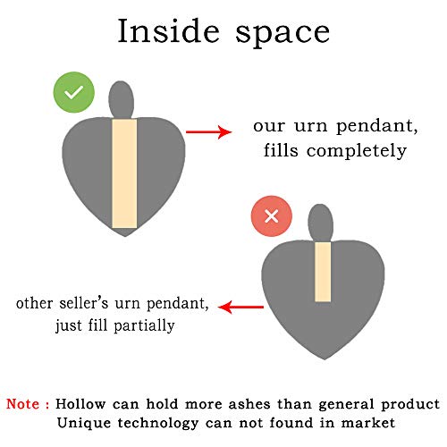 Misyou Charms Urn Necklace For Ashes Pet Dog Paw Prints Heart Necklace Stainless Steel Birthstone Keepsake Memorial Cremation Jewelry (October) #TOP1