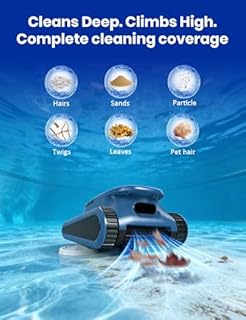 (2026 Upgrade) Cordless Robotic Pool Cleaner, Pool Vacuum for Inground Pools, Wall and Waterline Cleaning, Powerful Suction and Replaceable Battery, 180 min Battery Life for Pool Up to 2150 Sq.ft