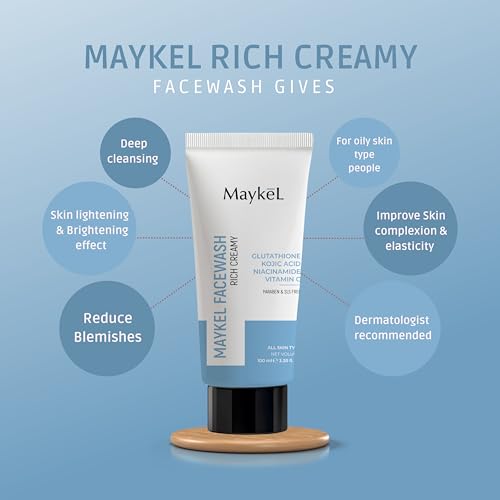 Image of Face Wash With Glutathione, Kojic Acid, Niacinamide, Vitamin C, 60 Ml