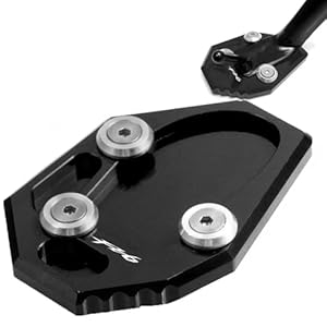 Motorcycle Foot Plate Pad Motorbike Covers Cnc Kickstand Side Stand Plate Extension Enlarger Pad For Y&Amp;Amaha Fz6-S2 Abs 2004 2005 2006 2007 2008 2009 9 41pfd jd3gl. sl500 . ss300