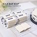 SLequipo Bulk Bar Soap, 50 Pack Mini Soap Bars Bulk Individually Wrapped, 0.5 oz Travel Soap Small Hotel Soaps Travel Size Toiletries for Hotel Bathroom