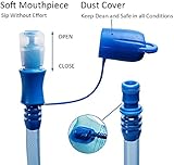 DTnewsun Hydration Bladder 2L Leakproof Water Reservoir,Leak Proof Water Reservoir with Insulated Hose,for Hydration Pack for Cycling, Hiking, Running, Climbing, Biking (L) - Image 3