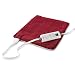 Sunbeam Heating Pad for Fast Pain Relief | Standard Size XpressHeat, 6 Heat Settings with Auto-Shutoff | Garnet Red , 12-Inch x 15-Inch